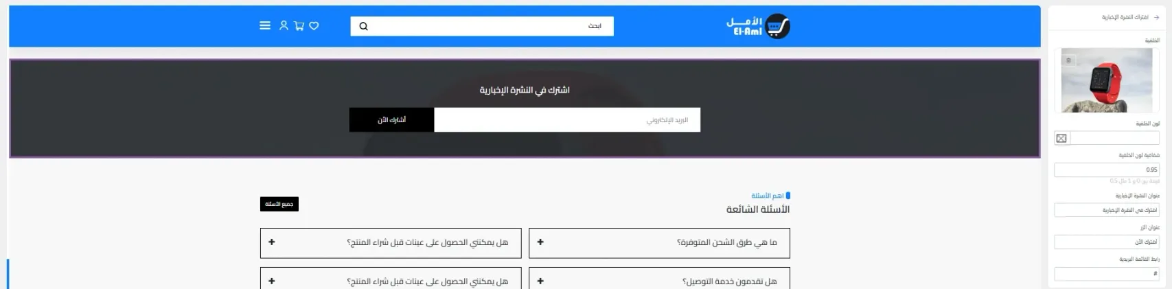 النشرة البريدية