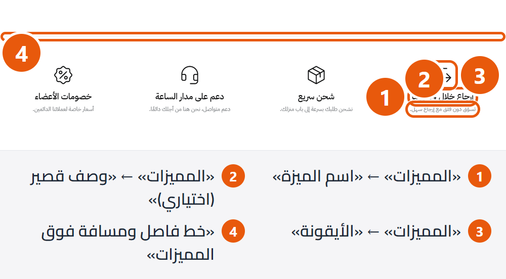 المميزات