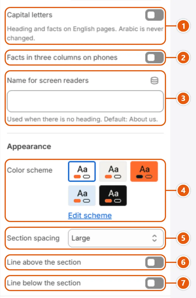 “Image with text” settings in the Shopify editor (3 of 3)