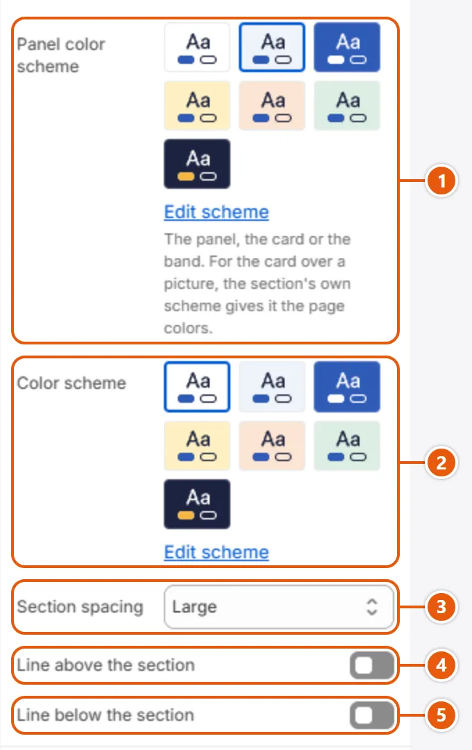 “Newsletter banner” settings in the Shopify editor (3 of 3)
