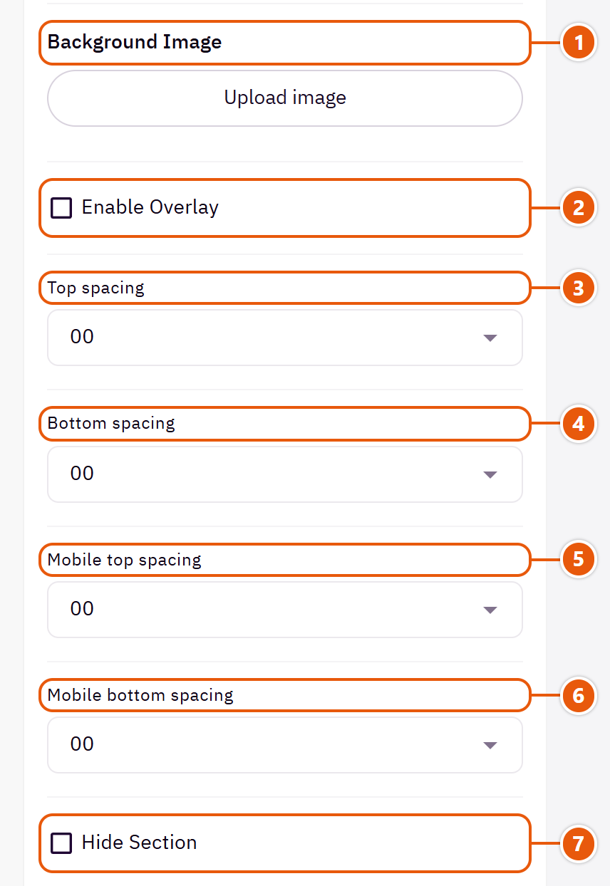 “Contact and map” settings in the Zid editor (3 of 3)