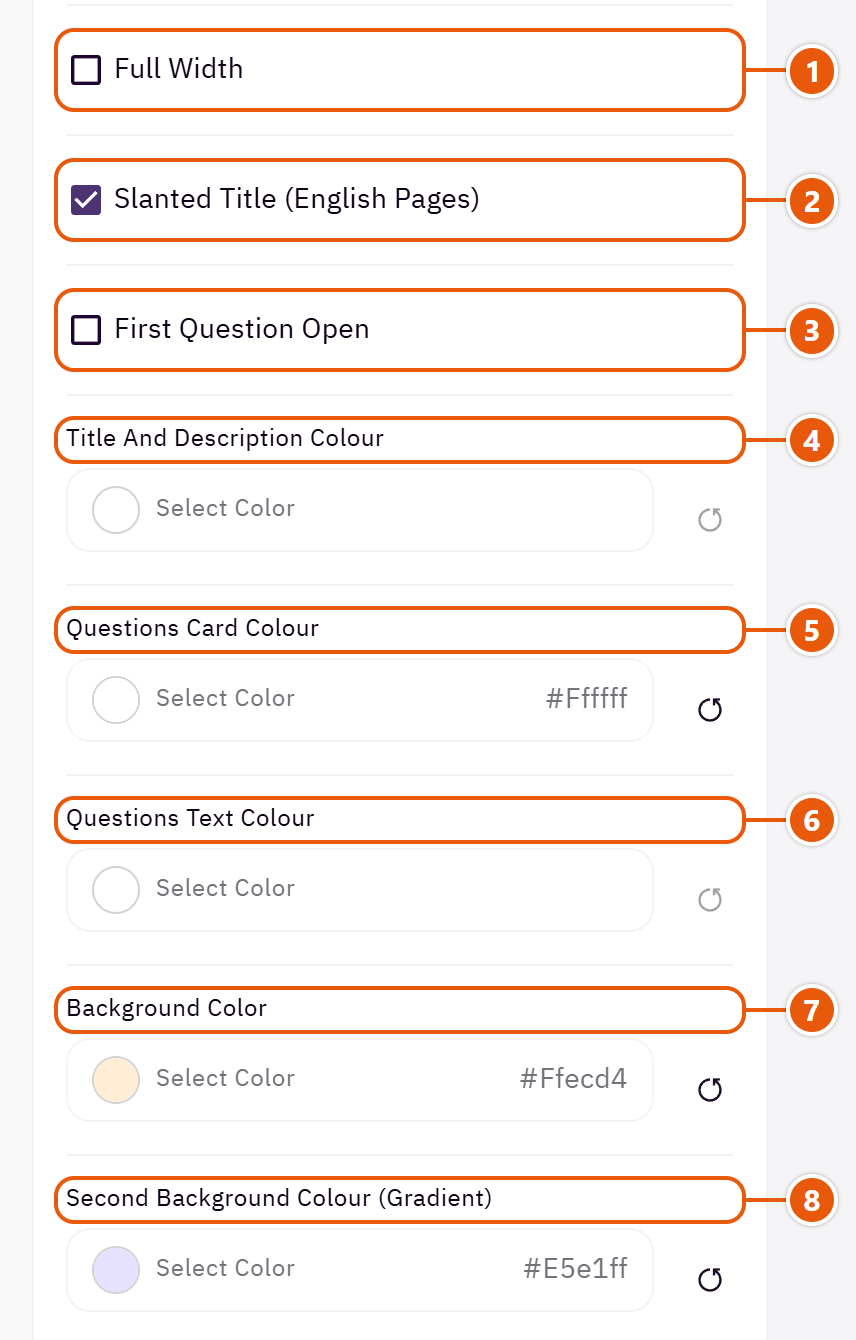 “FAQs” settings in the Zid editor (2 of 3)
