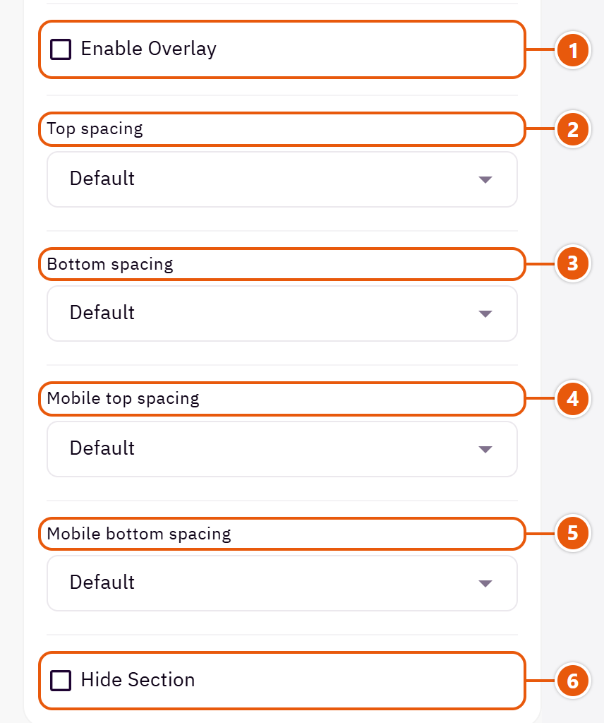 “Product spotlight” settings in the Zid editor (5 of 5)