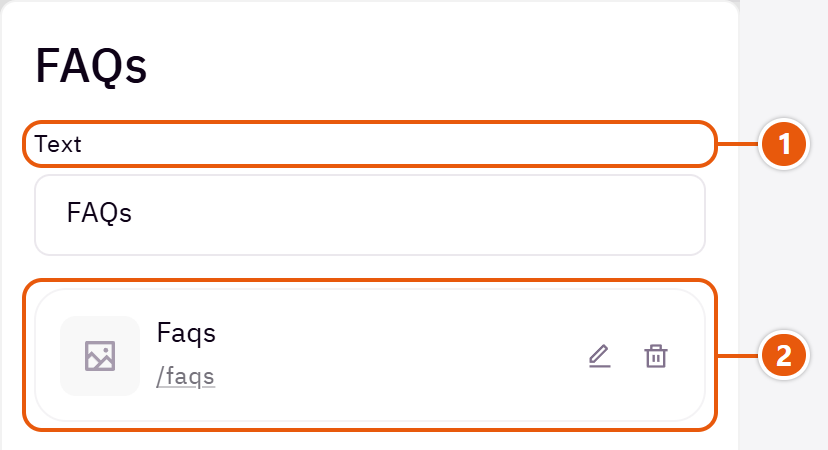 “Links at the end of the bar” settings in the Zid editor