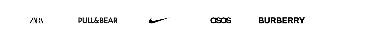 Logos moving in a strip