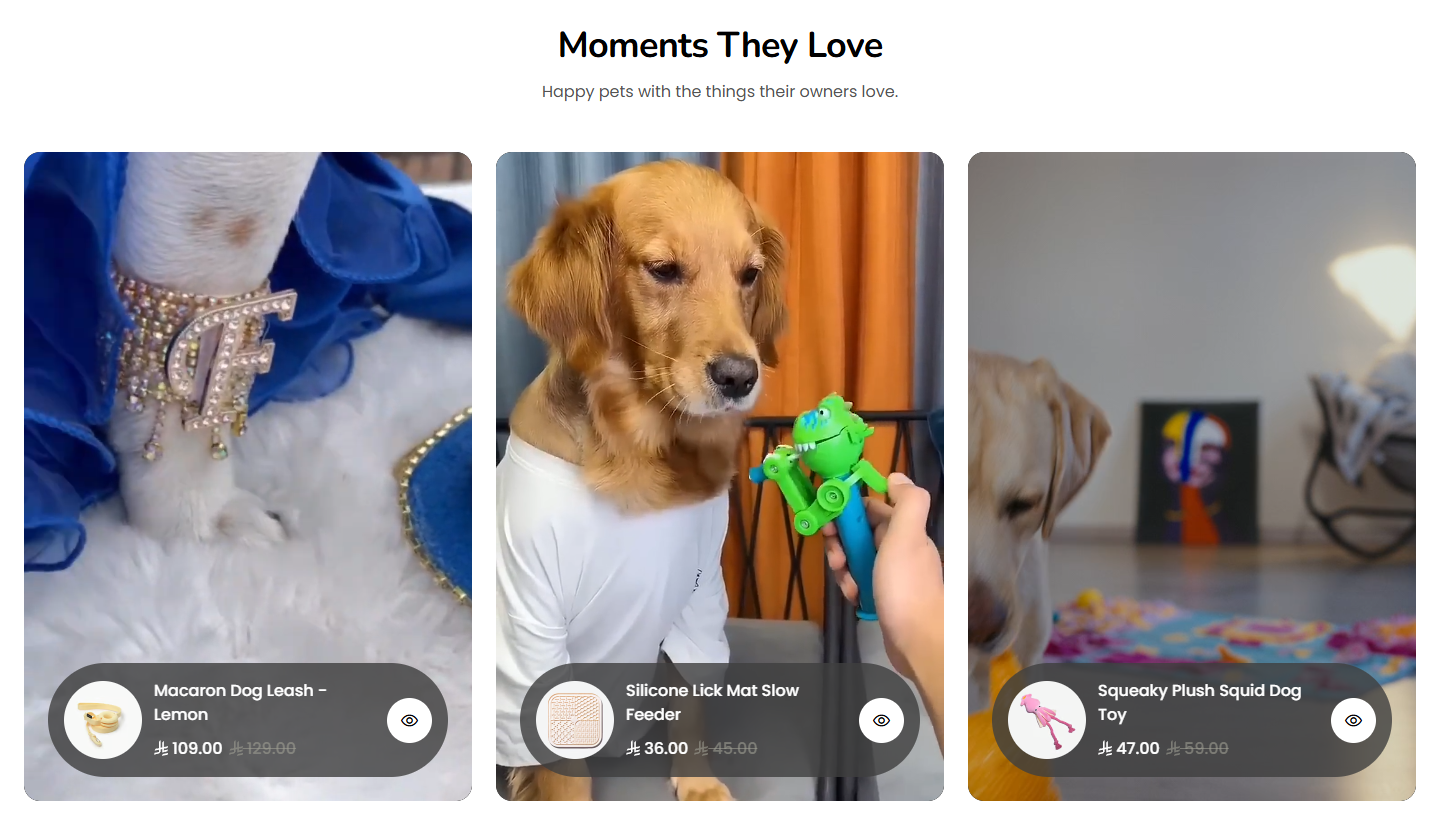 Videos with products