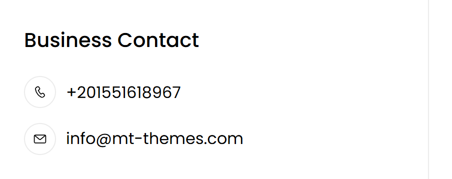 Contact details