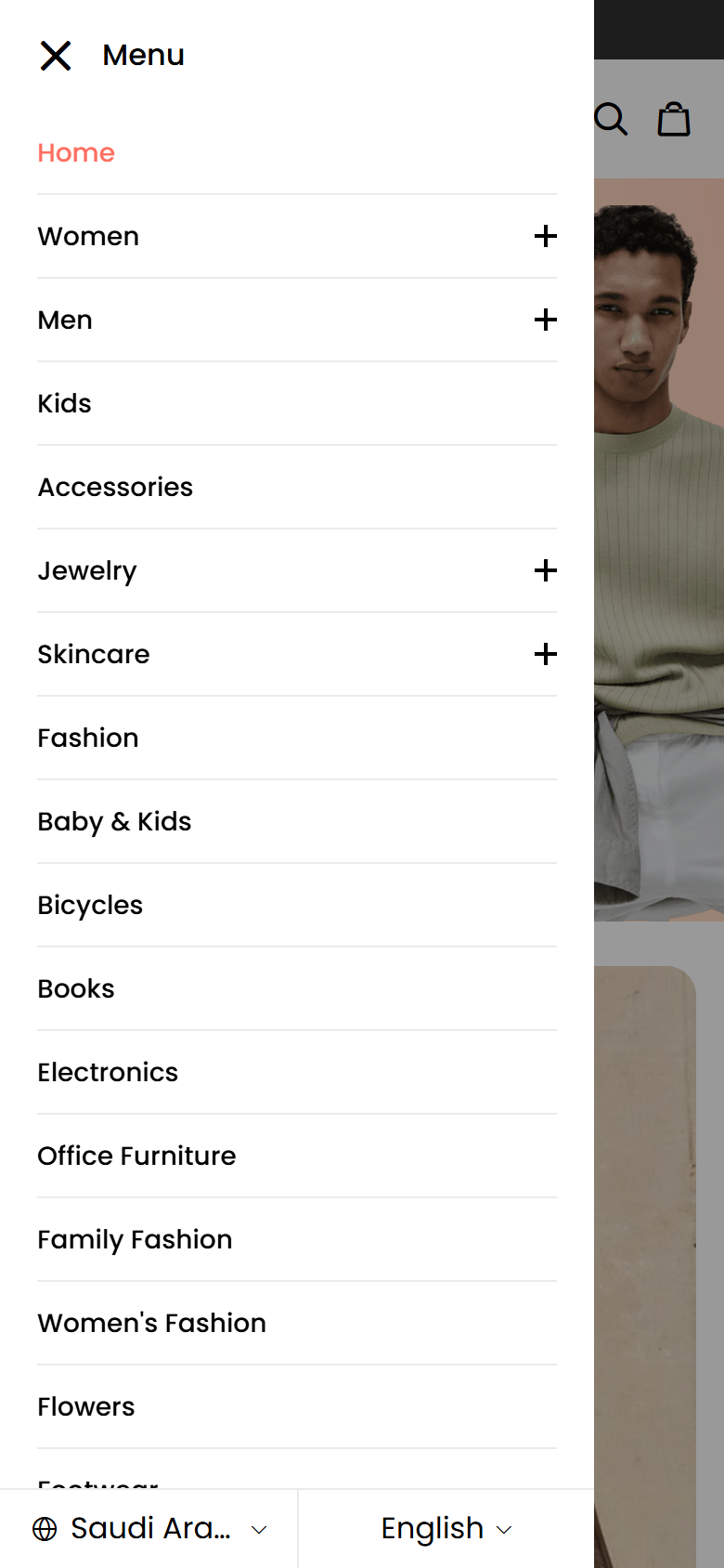 Mobile menu