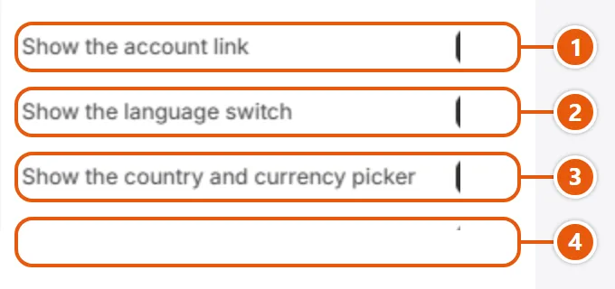 “Menu drawer” settings in the Shopify editor (2 of 2)