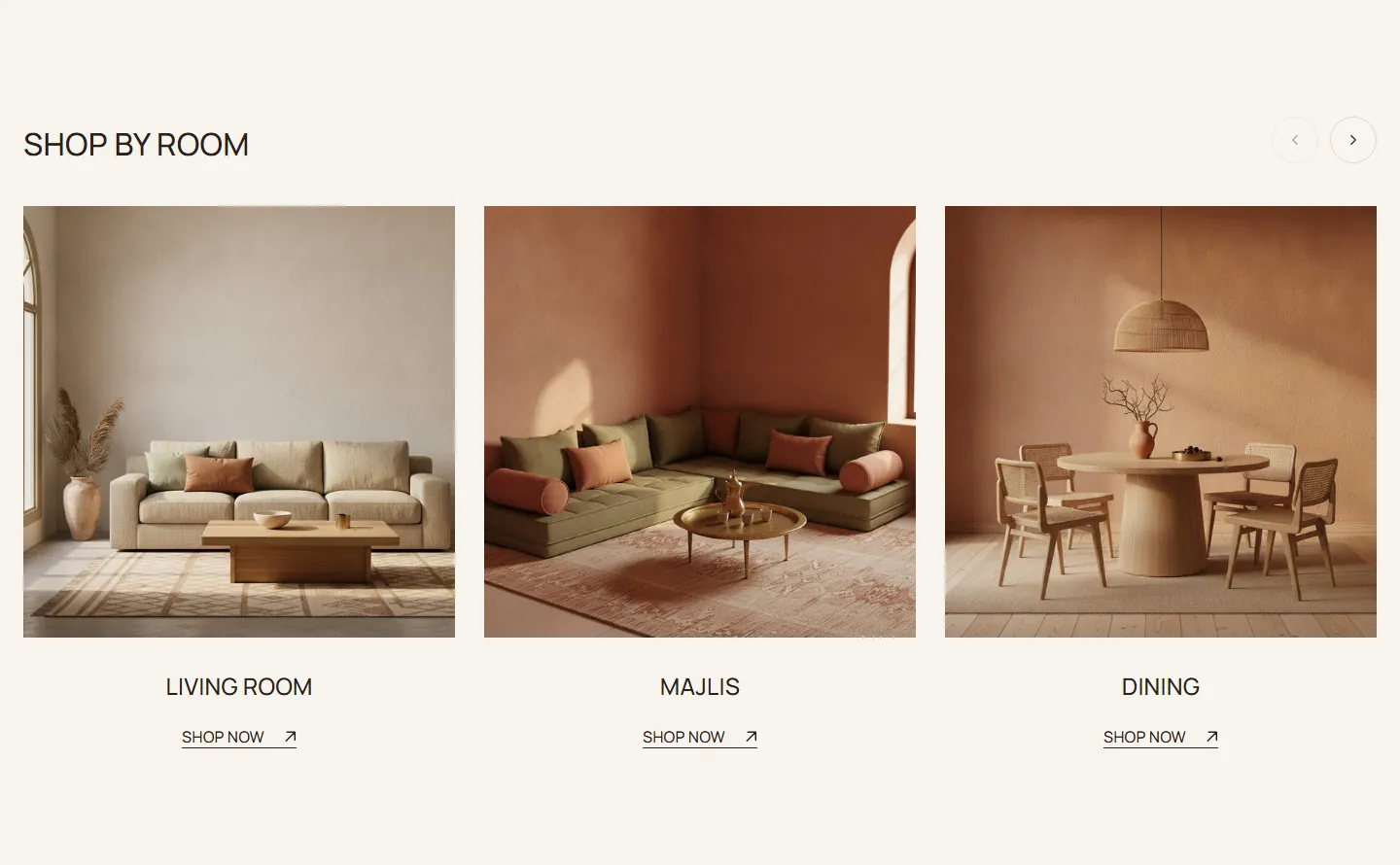 Tiles with a link below