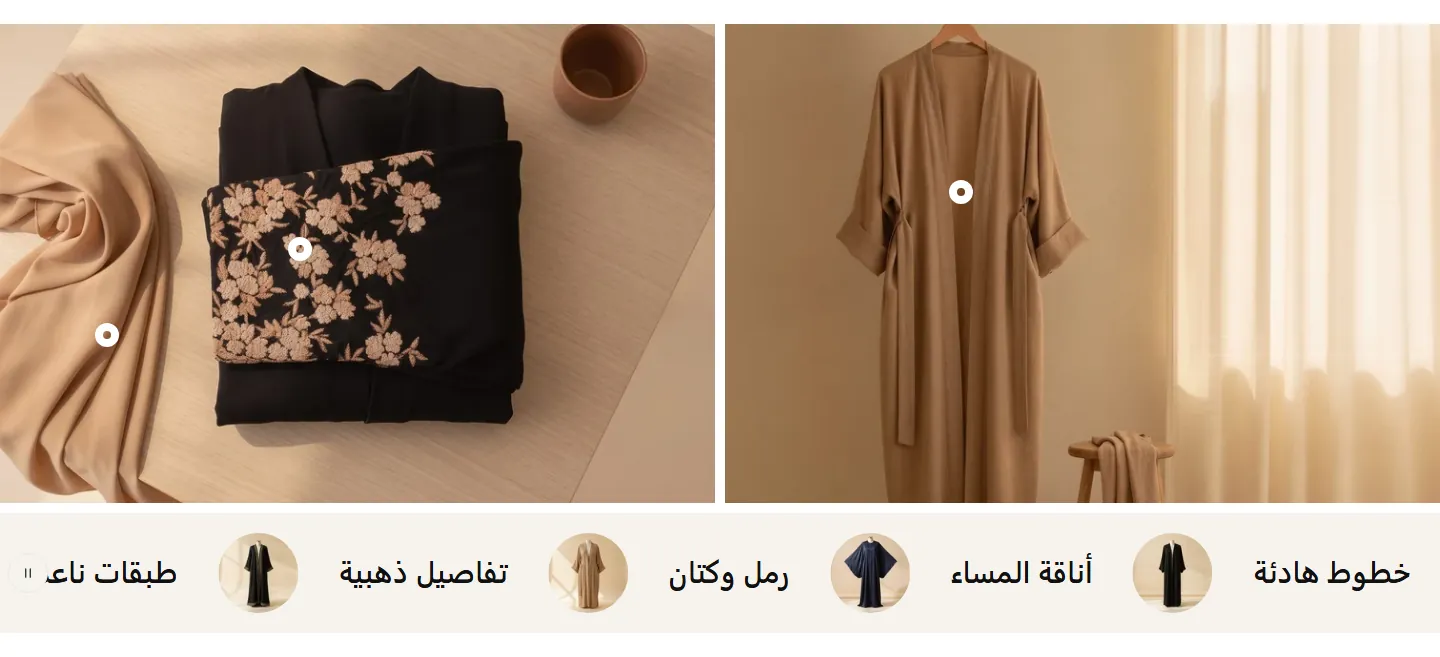 قسم «دليل الإطلالات» في تصميم Sidra